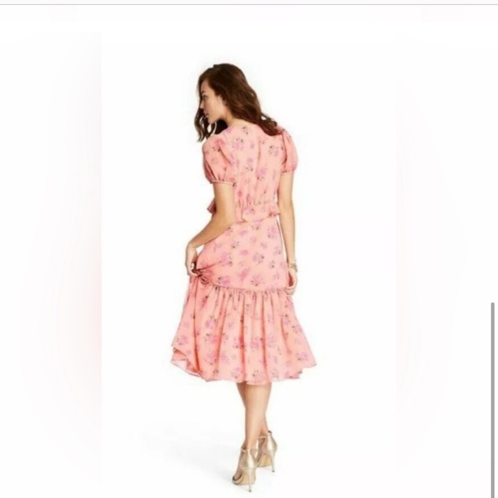 NWT Love Shack Fancy  Fleur Pink Floral Dress Women's Size 4 - Picture 2 of 16